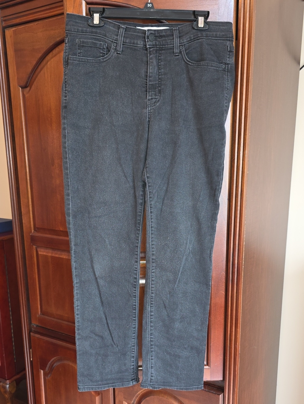 Levi Men’s Slim Straight Jeans - Black 30 X 28